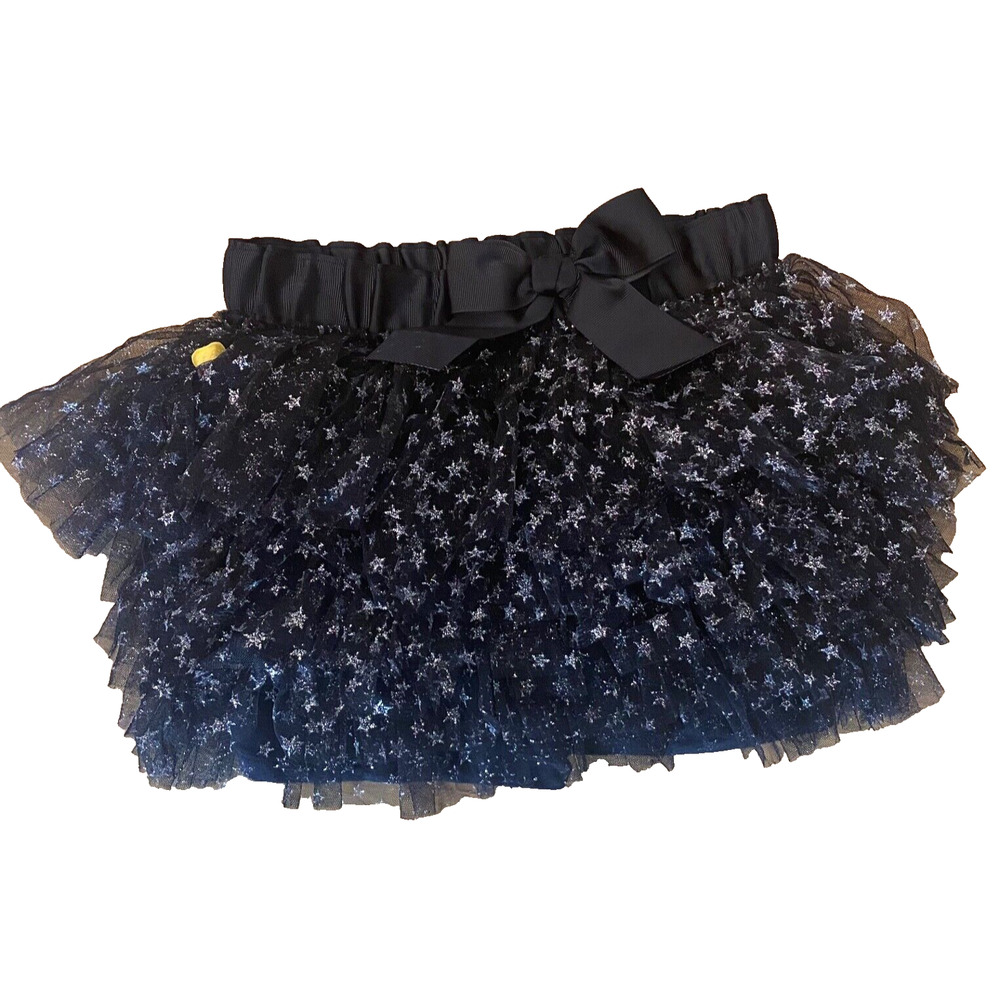 Harajuku Mini for Target Sz 4T Toddler Girls Silver Star Glitter Tutu Skort 1300
